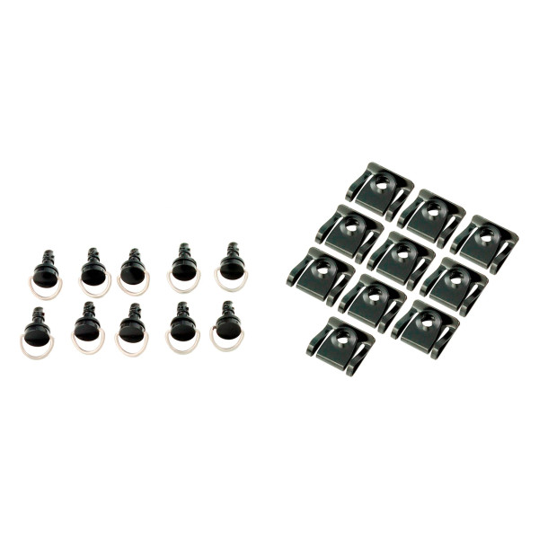 bike it Bike it black quick release fairing fasteners slip-on 17mm pack of 10